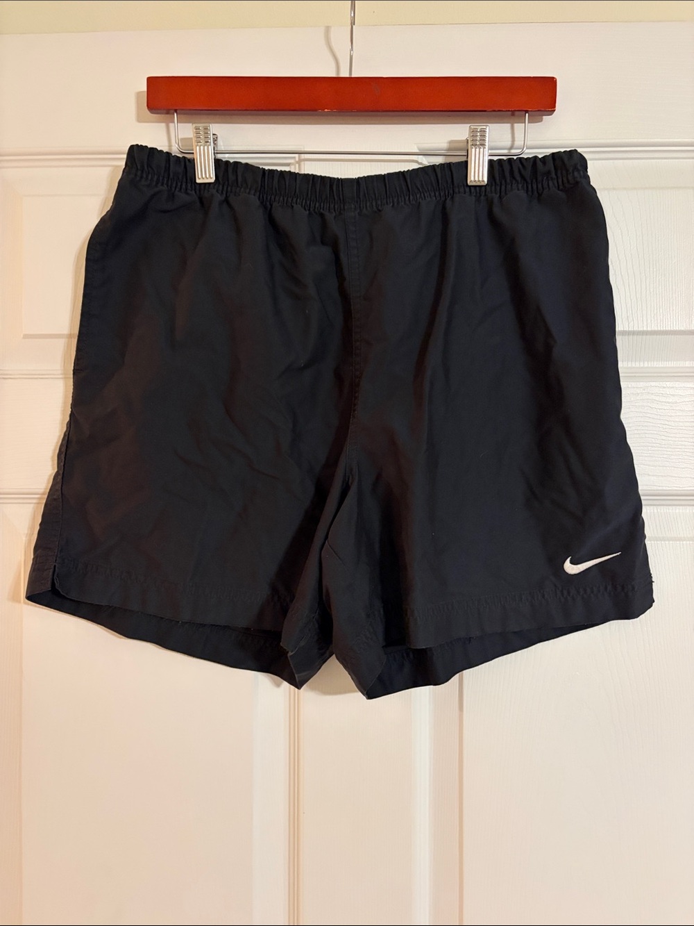 Vintage 90s Nike White Tag Cotton Blend Athletic Shorts Black